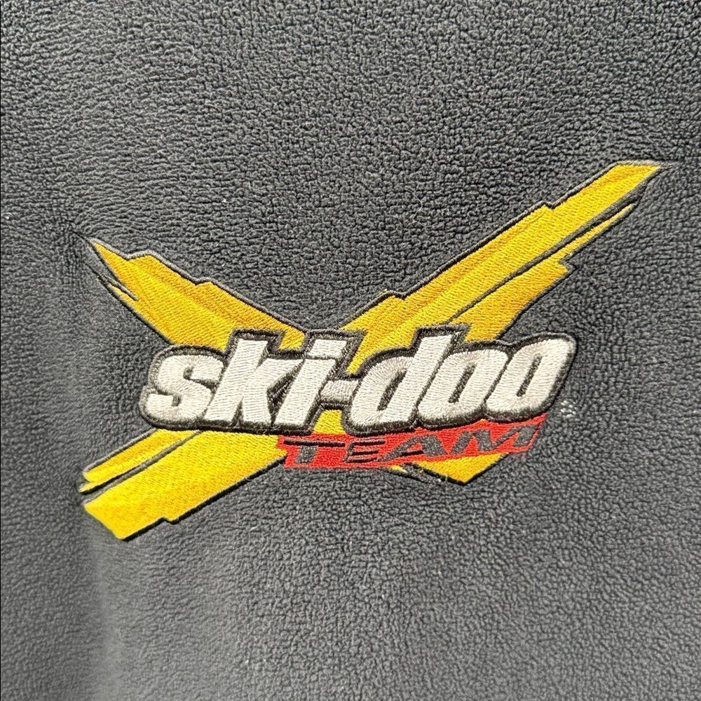 Kids Ski-Doo Black Fleece Jacket with Red Accents sz 14/16 - Picture 4 of 4